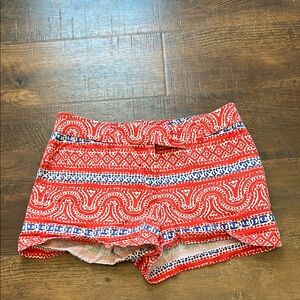 Vineyard Vines High Waist Red and Blue Shorts